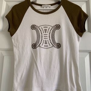 RARE Authentic Celine Logo Tee